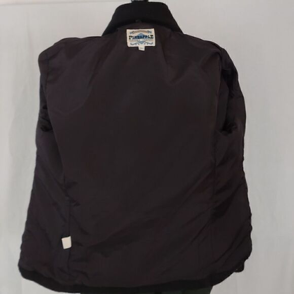 True
American Pineapple Clothing Company Large Black Wool Coat - Picture 7 of 14